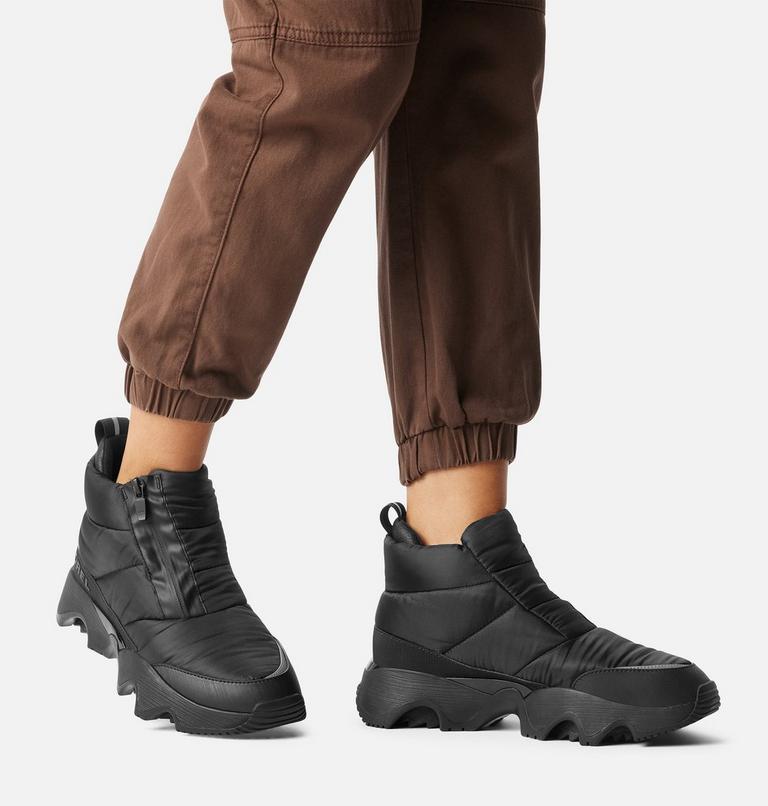 KINETIC Impact Women's Puffy Zip Waterproof Boot, Color: Black, Sea Salt, image 8