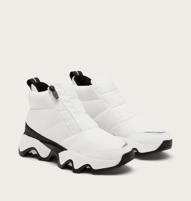 Botte-Basket Kinetic Impact Puffy Femme, Color: Sea Salt, Black, image 2