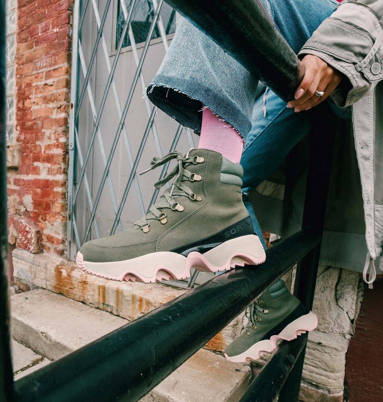 Women's Kinetic Impact Conquest Waterproof Sneaker Boot - 2023 COLLECTION, Color: Stone Green, Chalk, image 9