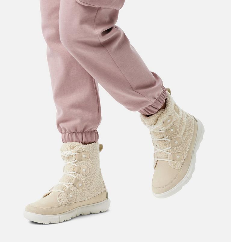 Women's Explorer Next Joan Cozy Boot, Color: Bleached Ceramic, Sea Salt, image 7