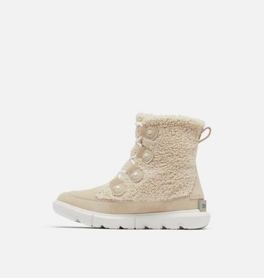 Women's Explorer Next Joan Cozy Boot, Color: Bleached Ceramic, Sea Salt, image 4