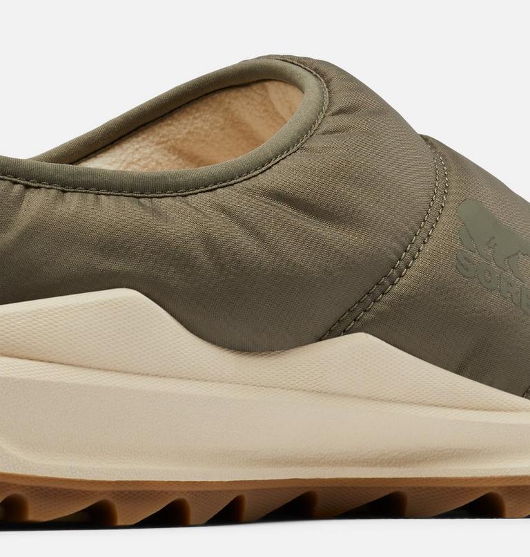 Men's ONA RMX Puffy Slip-On Mule, Color: Stone Green, Gum, image 8