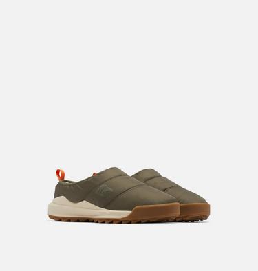 Men's ONA RMX Puffy Slip-On Mule, Color: Stone Green, Gum, image 2