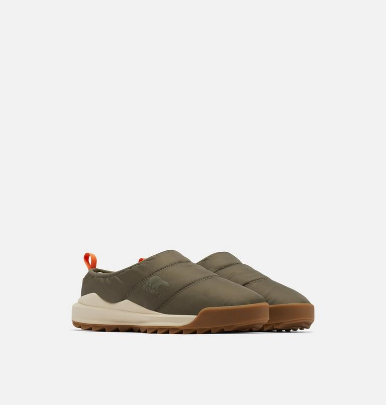 Men's ONA RMX Puffy Slip-On Mule, Color: Stone Green, Gum, image 2