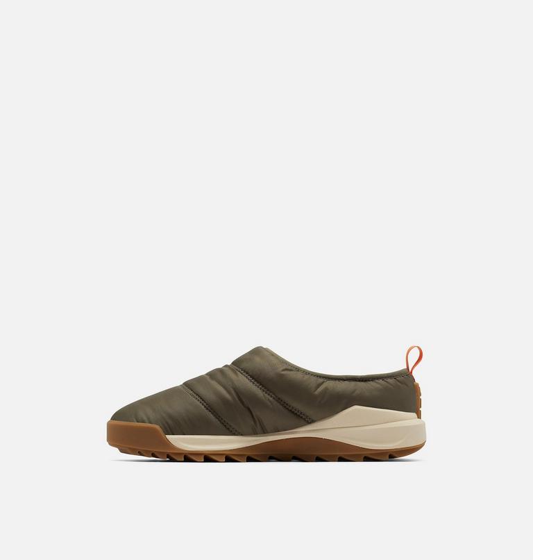 Men's ONA RMX Puffy Slip-On Mule, Color: Stone Green, Gum, image 4