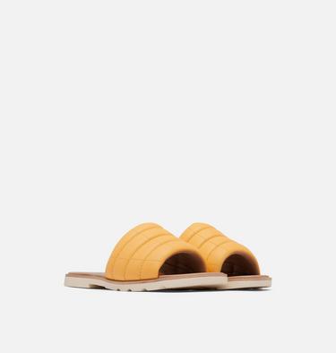 Sandales Plates À Enfiler ELLA III  Pour Femmes, Color: Yellow Ray, Honey White, image 2