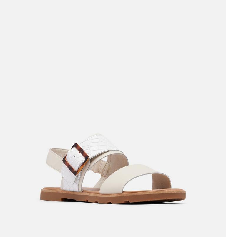 Women's Ella III Slingback Flat Sandal, Color: Chalk, Gum 2, image 7