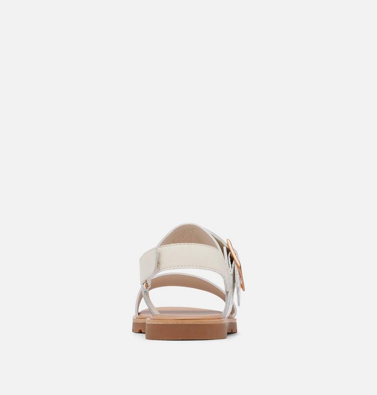Women's Ella III Slingback Flat Sandal, Color: Chalk, Gum 2, image 3