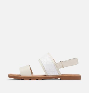 Women's Ella III Slingback Flat Sandal, Color: Chalk, Gum 2, image 12