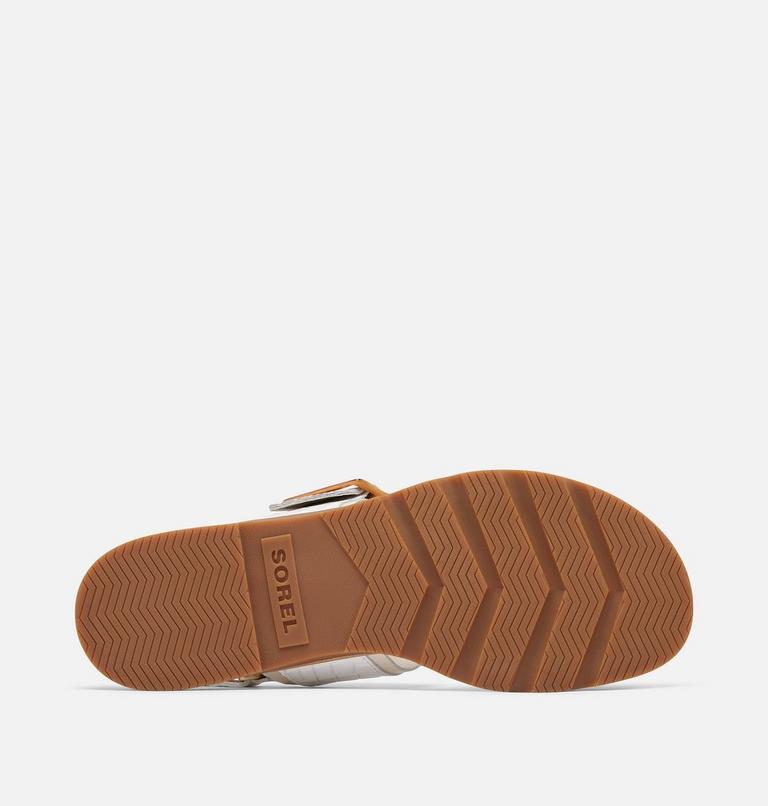 Women's Ella III Slingback Flat Sandal, Color: Chalk, Gum 2, image 6