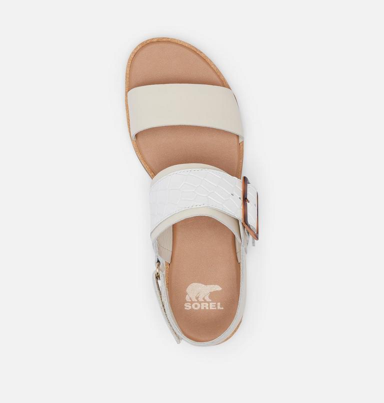 Women's Ella III Slingback Flat Sandal, Color: Chalk, Gum 2, image 5
