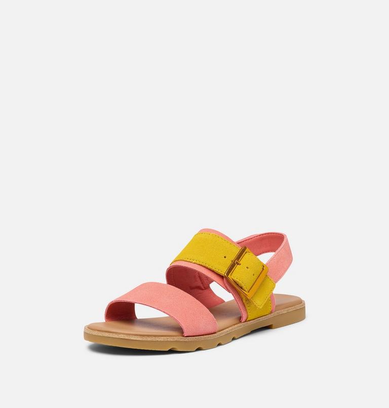 Women's Ella III Slingback Flat Sandal, Color: Coral Blossom, Gum 16, image 8