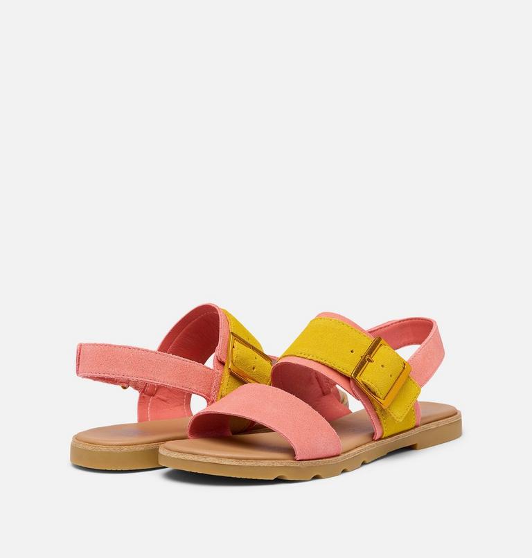 Women's Ella III Slingback Flat Sandal, Color: Coral Blossom, Gum 16, image 9
