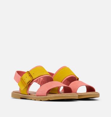 Women's Ella III Slingback Flat Sandal, Color: Coral Blossom, Gum 16, image 2