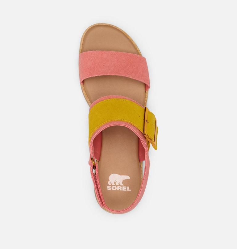 Women's Ella III Slingback Flat Sandal, Color: Coral Blossom, Gum 16, image 5