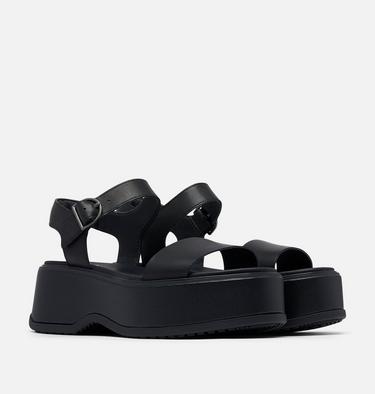 DAYSPRING Ankle Strap Women's Platform Sandal, Color: Black, Black, image 2