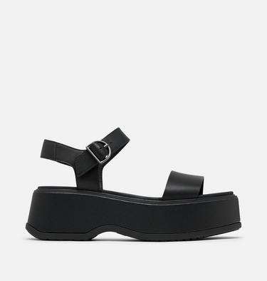 DAYSPRING Ankle Strap Women's Platform Sandal, Color: Black, Black, image 1