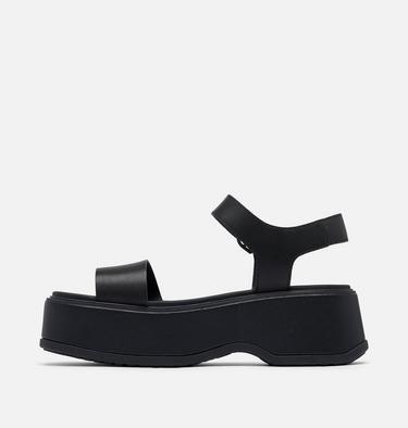 DAYSPRING Ankle Strap Women's Platform Sandal, Color: Black, Black, image 4