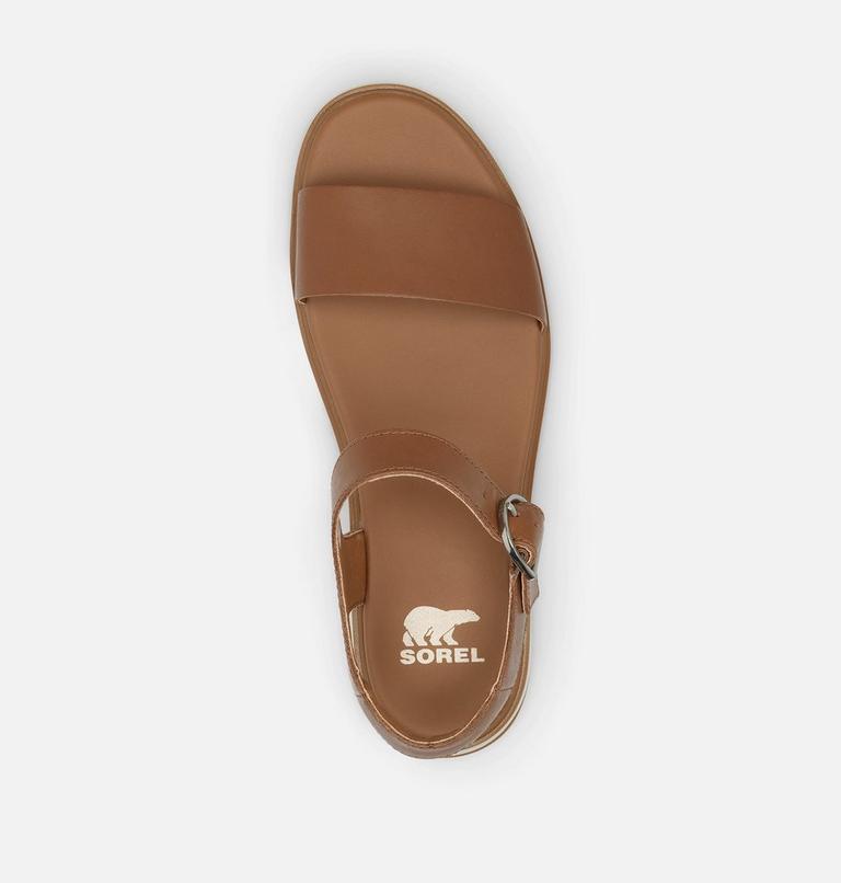 Sandales À Plateforme À Bride De Cheville DAYSPRING Pour Femmes, Color: Velvet Tan, Chalk, image 5