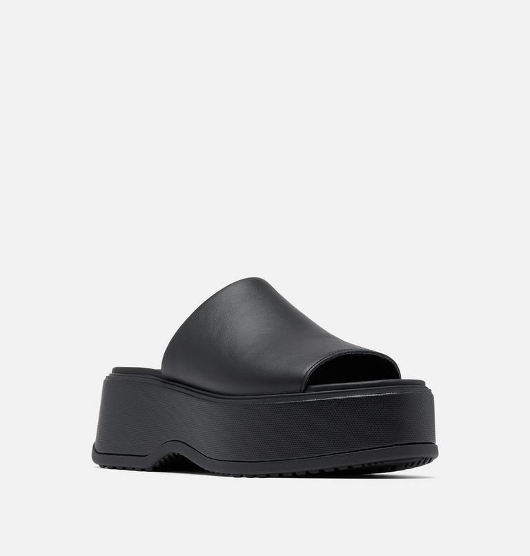 DAYSPRING Slide Women's Platform Sandal, Color: Black, Black, image 7