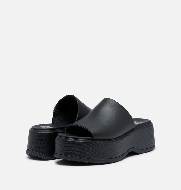 DAYSPRING Slide Women's Platform Sandal, Color: Black, Black, image 9