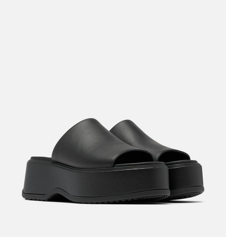 DAYSPRING Slide Women's Platform Sandal, Color: Black, Black, image 2