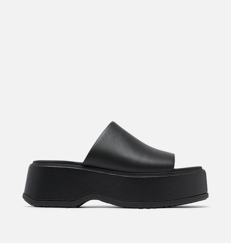 DAYSPRING Slide Women's Platform Sandal, Color: Black, Black, image 1