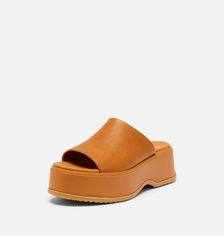 DAYSPRING Slide Women's Platform Sandal, Color: Canyon Gold, Gum 16, image 8