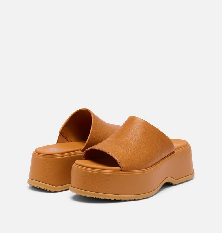 DAYSPRING Slide Women's Platform Sandal, Color: Canyon Gold, Gum 16, image 9