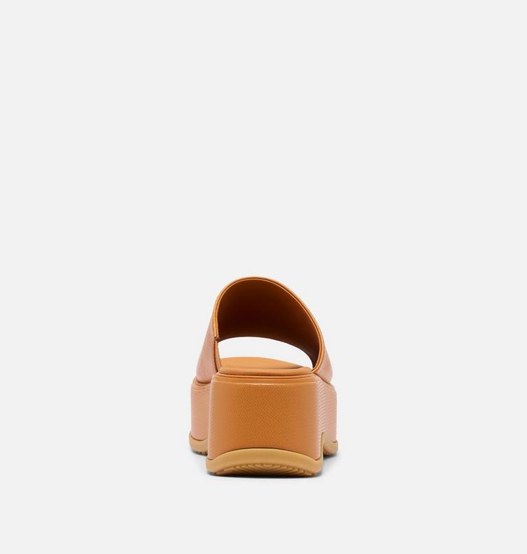 DAYSPRING Slide Women's Platform Sandal, Color: Canyon Gold, Gum 16, image 3