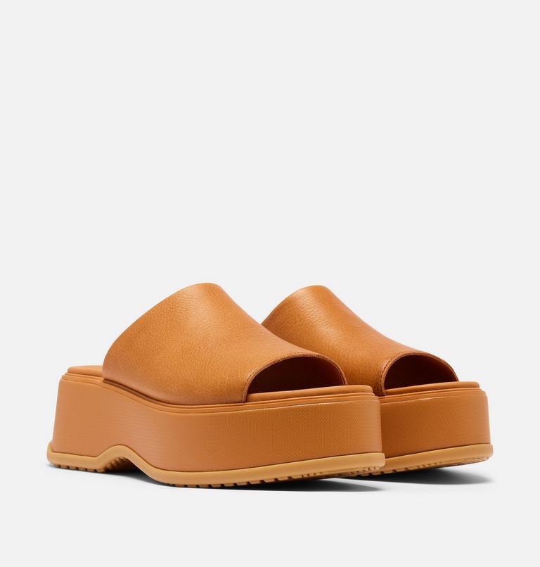 DAYSPRING Slide Women's Platform Sandal, Color: Canyon Gold, Gum 16, image 2