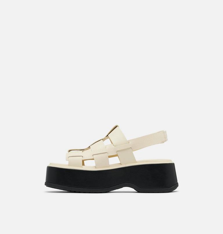 Sandales À Plateforme DAYSPRING À Lacets Pour Femmes, Color: Honey White, Black, image 4
