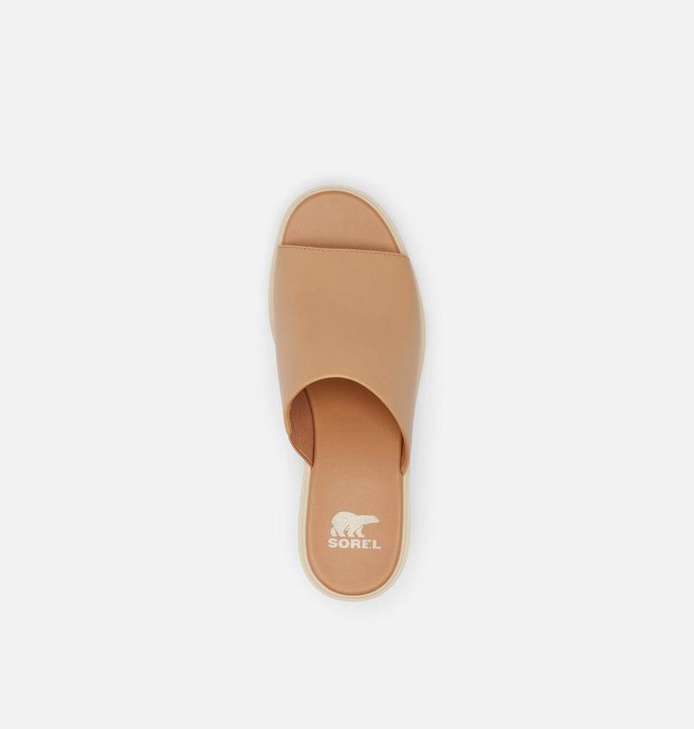 JOANIE Heel Slide Women's Sandal, Color: Honest Beige, Bleached Ceramic, image 5