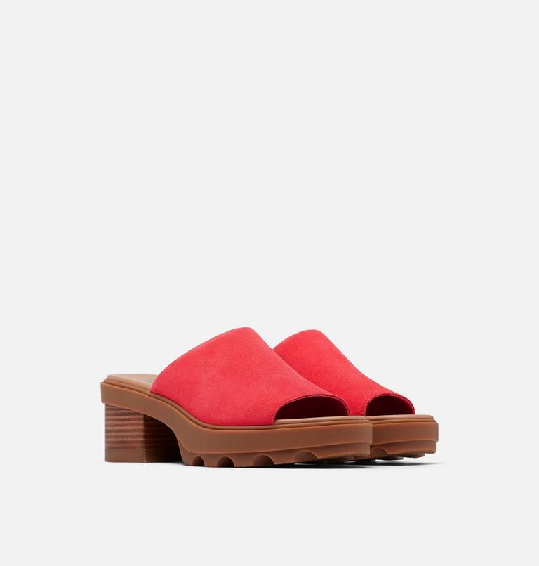 Sandales À Talon À Enfiler JOANIE Pour Femmes, Color: Red Glo, Gum 2, image 2