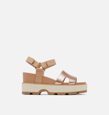 JOANIE IV Ankle Strap Women's Wedge Sandal, Color: Honest Beige, Gum, image 1