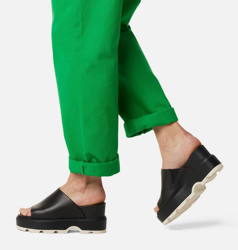 JOANIE IV Slide Women's Wedge Sandal, Color: Black, Sea Salt, image 8