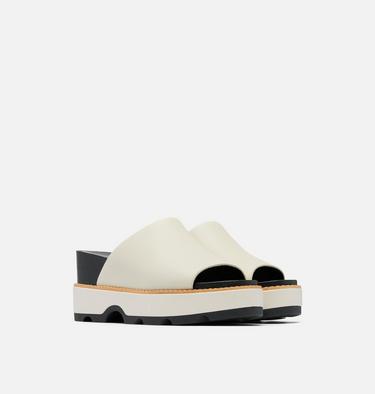 Sandales Compensées À Enfiler JOANIE IV Pour Femmes, Color: Chalk, Black, image 6