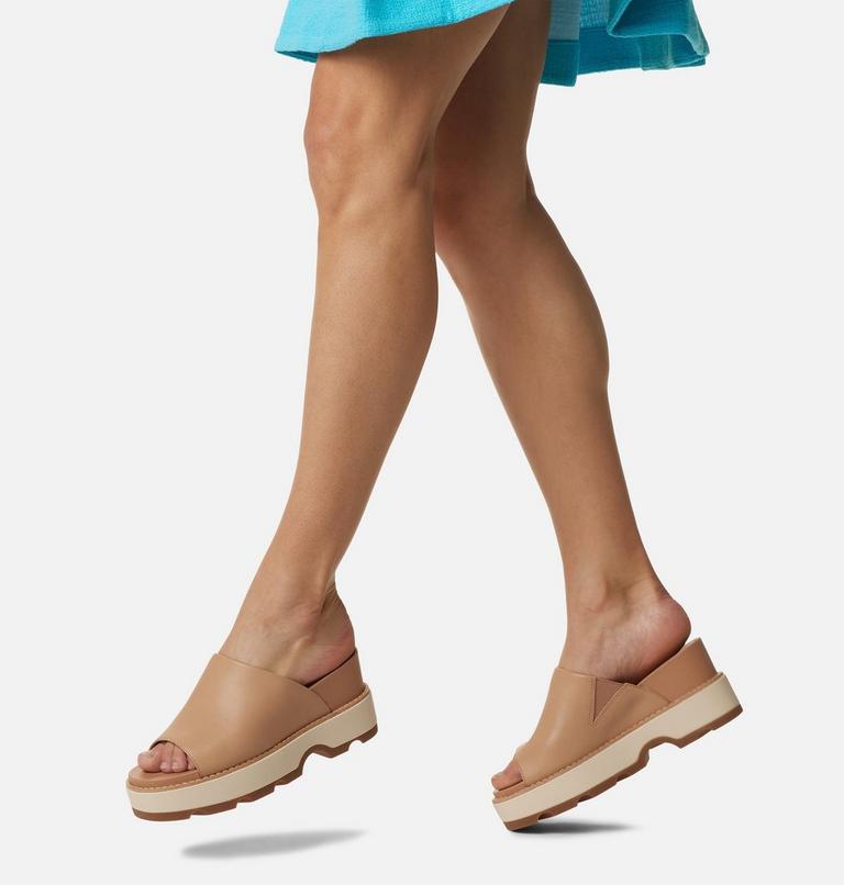 Sandales Compensées À Enfiler JOANIE IV Pour Femmes, Color: Honest Beige, Gum, image 8