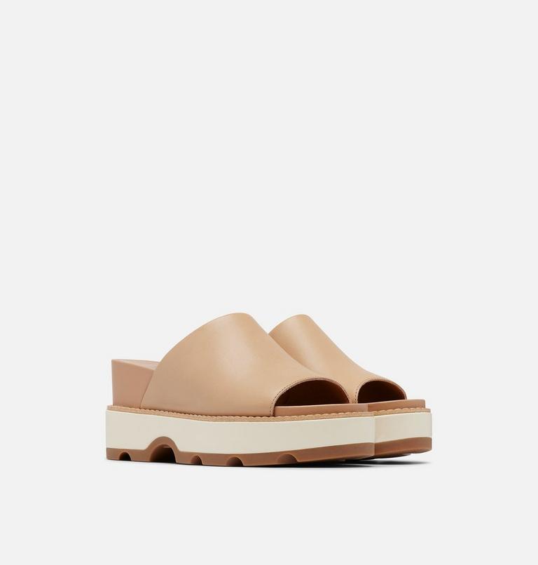 Sandales Compensées À Enfiler JOANIE IV Pour Femmes, Color: Honest Beige, Gum, image 2