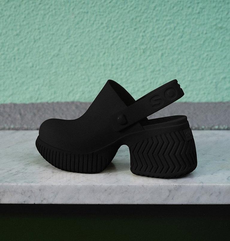 ONA Streetworks Heel Women's Clog, Color: Black, Sea Salt, image 12