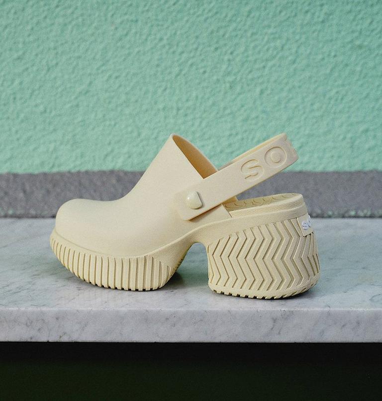 ONA Streetworks Heel Women's Clog, Color: Honey White, Sea Salt, image 13