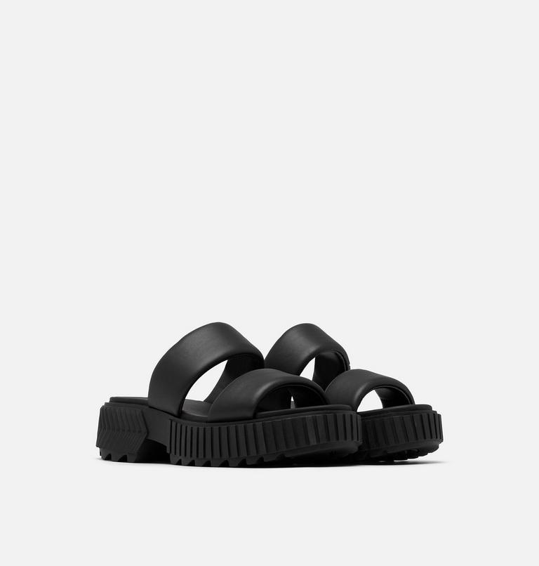 ONA� STREETWORKS SLIDE MID SANDAL | 010 | 11, Color: Black, Chalk, image 2