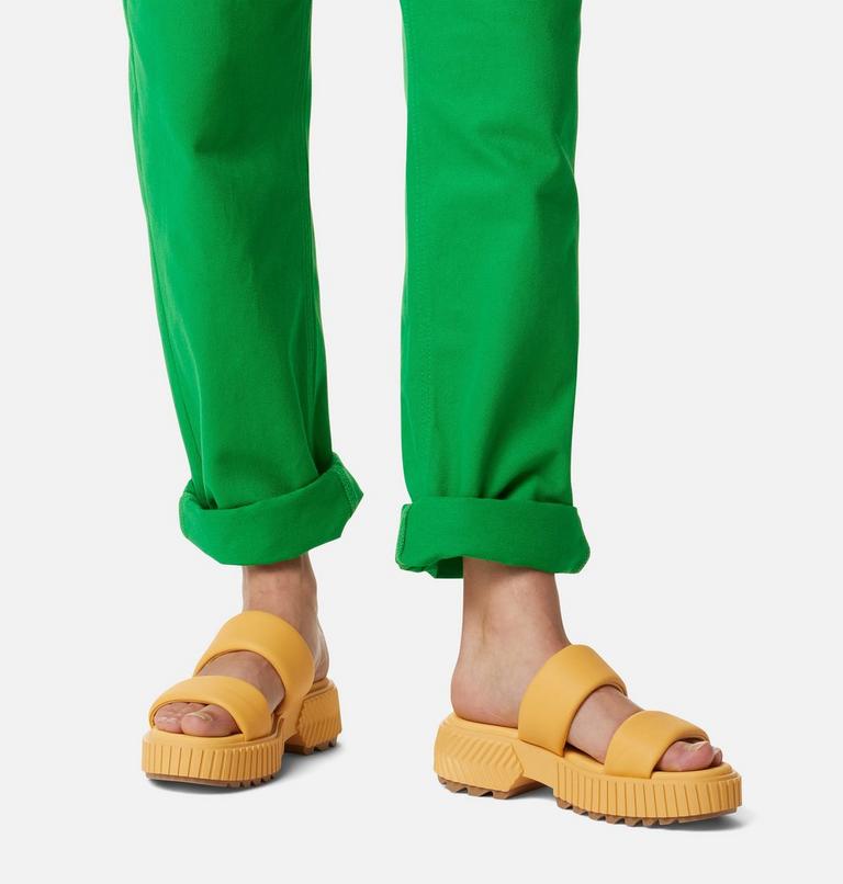 Sandales Plates Moyennes À Enfiler ONA Streetworks Pour Femmes, Color: Yellow Ray, Sea Salt, image 8