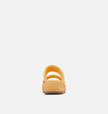 ONA Streetworks Slide Mid Women's Flat Sandal, Color: Yellow Ray, Sea Salt, image 3