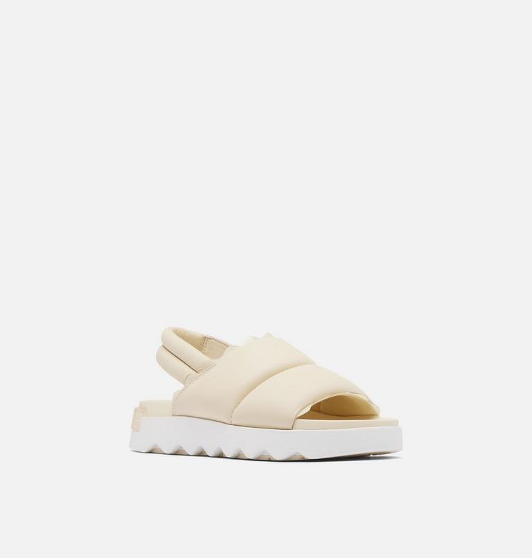 VIIBE Slingback Women's Flat Sandal, Color: Honey White, Sea Salt, image 7