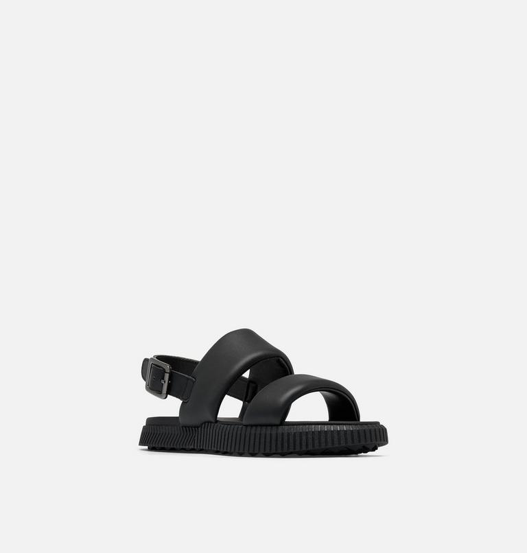 ONA� STREETWORKS GO-TO FLAT SANDAL | 010 | 10.5, Color: Black, Chalk, image 7