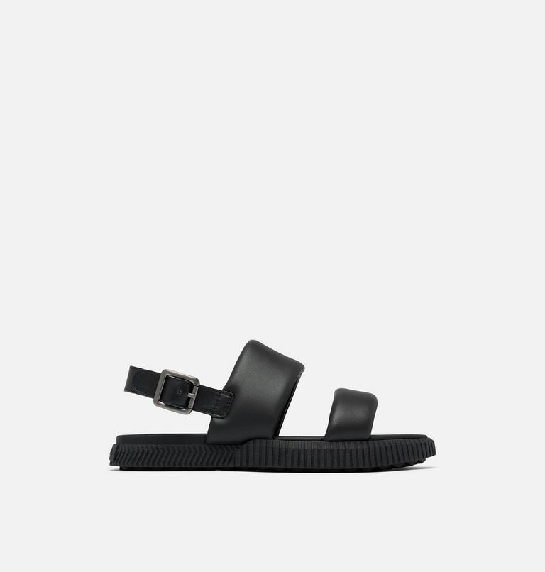 ONA� STREETWORKS GO-TO FLAT SANDAL | 010 | 10.5, Color: Black, Chalk, image 1