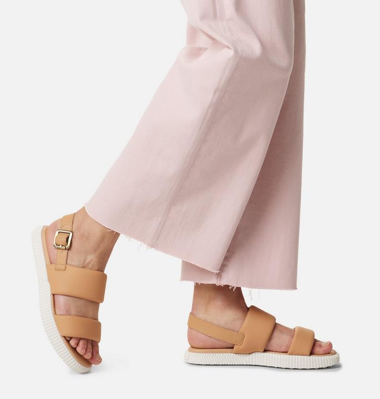 ONA Streetworks Go-To Women's Flat Sandal, Color: Honest Beige, Sea Salt, image 8