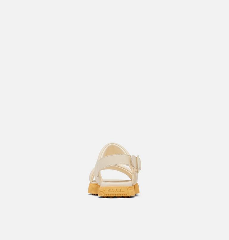 ONA Streetworks Go-To Women's Flat Sandal, Color: Honey White, Yellow Ray, image 3