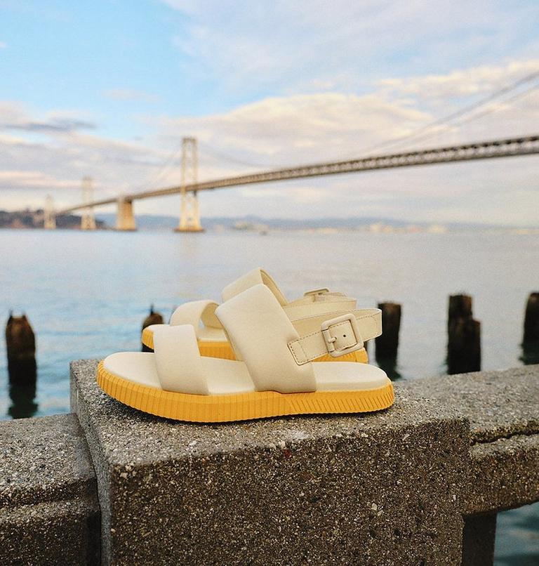 ONA Streetworks Go-To Women's Flat Sandal, Color: Honey White, Yellow Ray, image 13